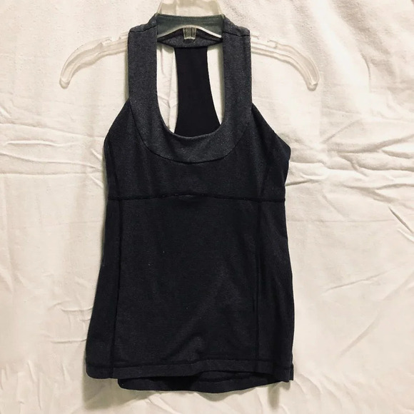 Lululemon Size 4 Scoop Neck Bra Back Tank Top - Picture 1 of 16